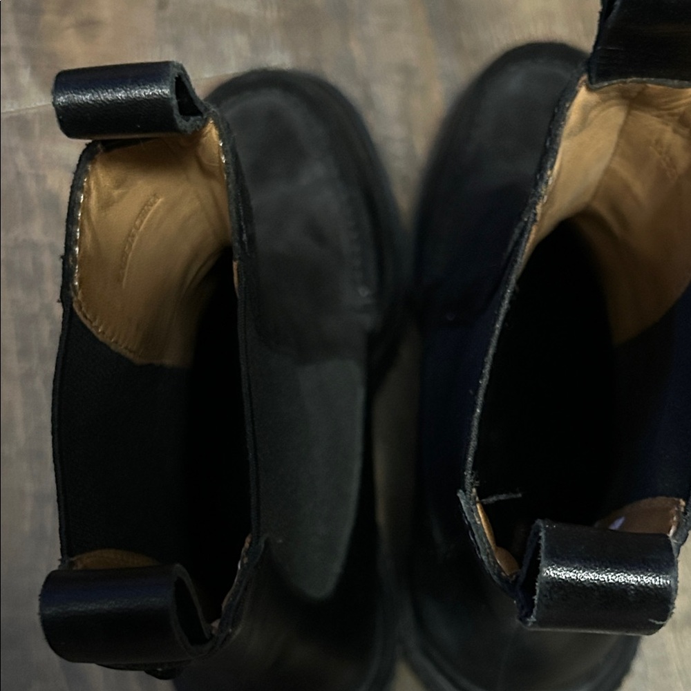 Rag & Bone Sloane Chelsea boots in black suede and leather wedge Size 39.5 (8.5) - Picture 9 of 10